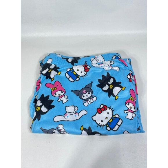 Hello Kitty & Friends Womens Velour Pajama Pants With Pockets XL 16-18 Blue - Picture 6 of 15